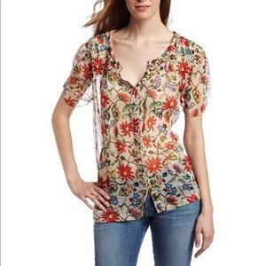 Joie Silk Floral Blouse